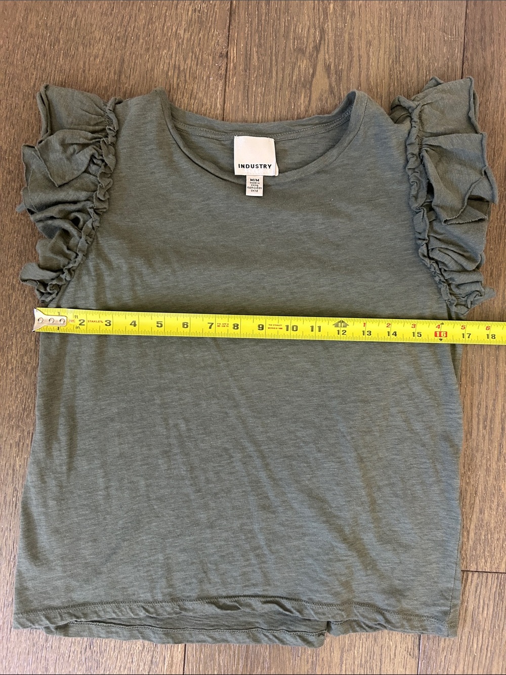 Double Flutter Sleeve Top - Picture 8 of 10